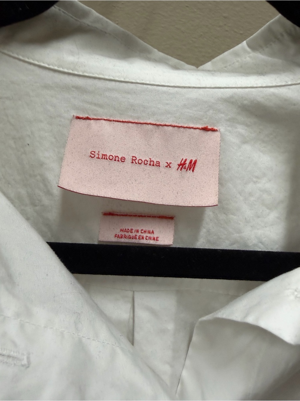 Simone Rocha White Button-Down Shirt